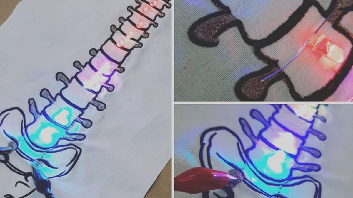 Led embroidery, innovation in the world of embroidery - Progettiforme